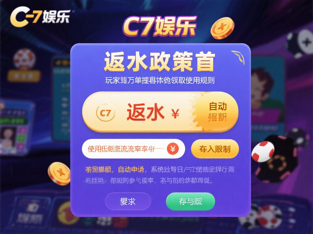 c7娱乐有反水嘛?详解平台优惠政策与返水规则解析 (c7娱乐有反水吗?深度解析平台优惠政策与返水规则详情) 了解返水政策后,玩家还需要掌握具体的领取和使用规则