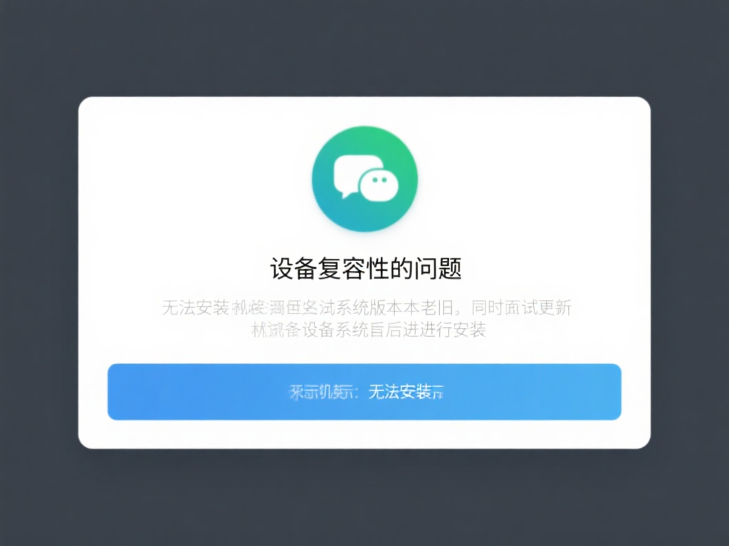 设备兼容性问题：如果您的设备提示无法安装，可能是因